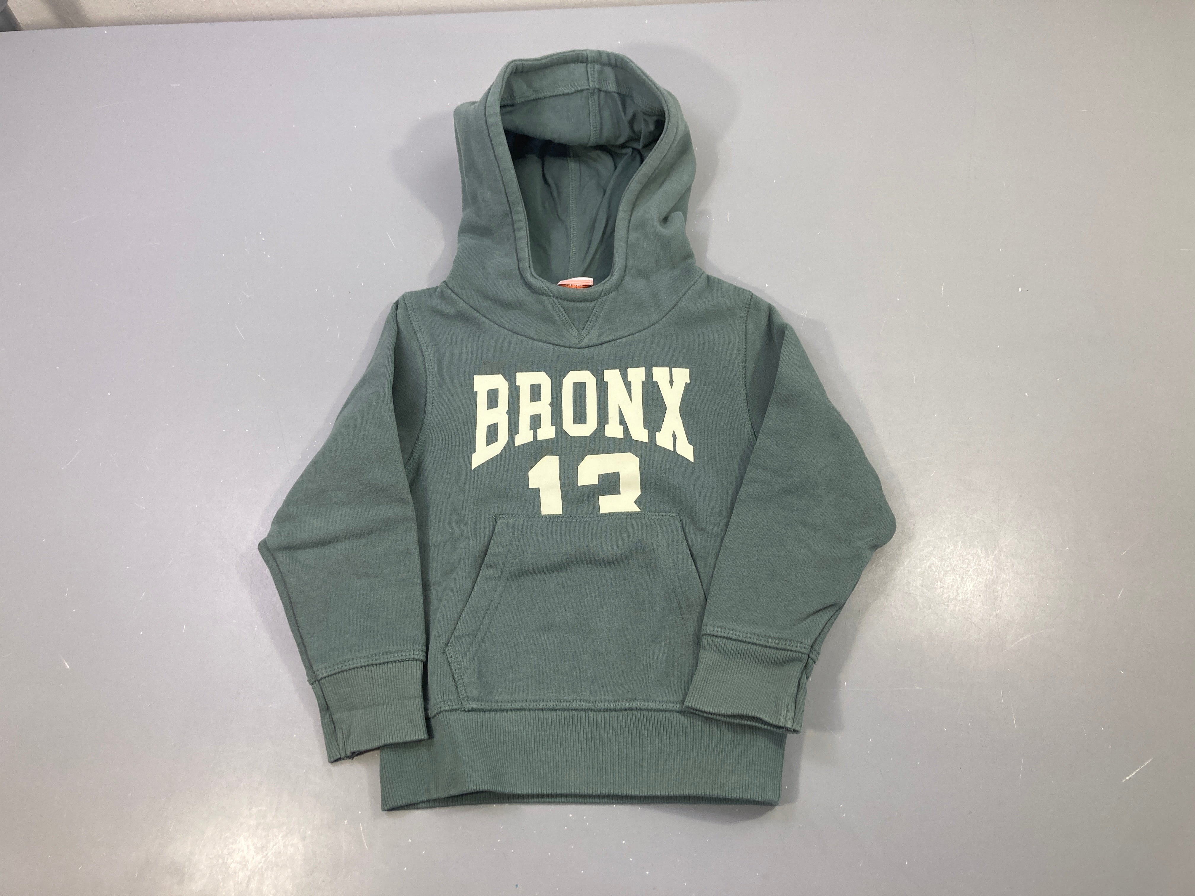 Sweat à capuche kaki Bronx