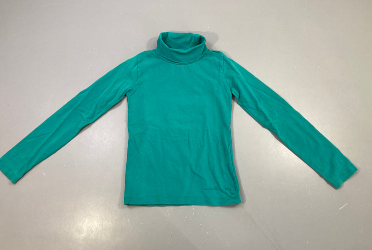 T-shirt m.l col roulé vert, moins cher chez Petit Kiwi