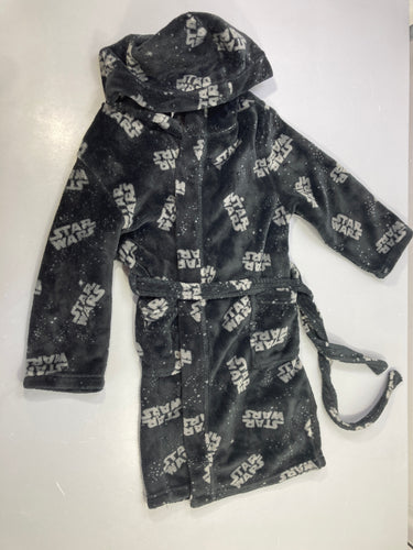 Peignoir velours noir-gris Star Wars, moins cher chez Petit Kiwi