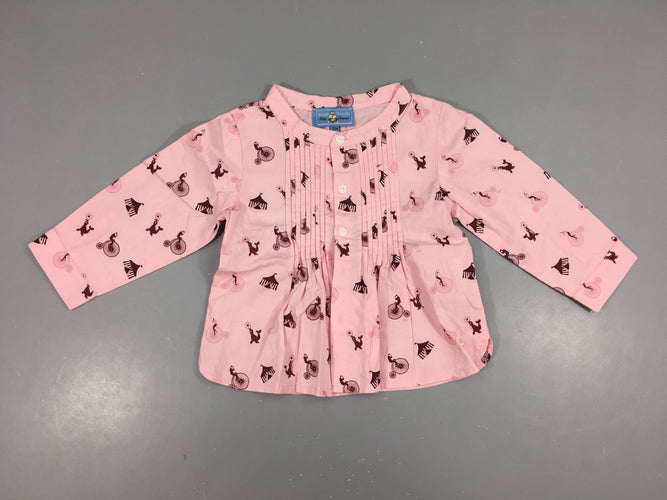 Chemisier rose cirque, moins cher chez Petit Kiwi