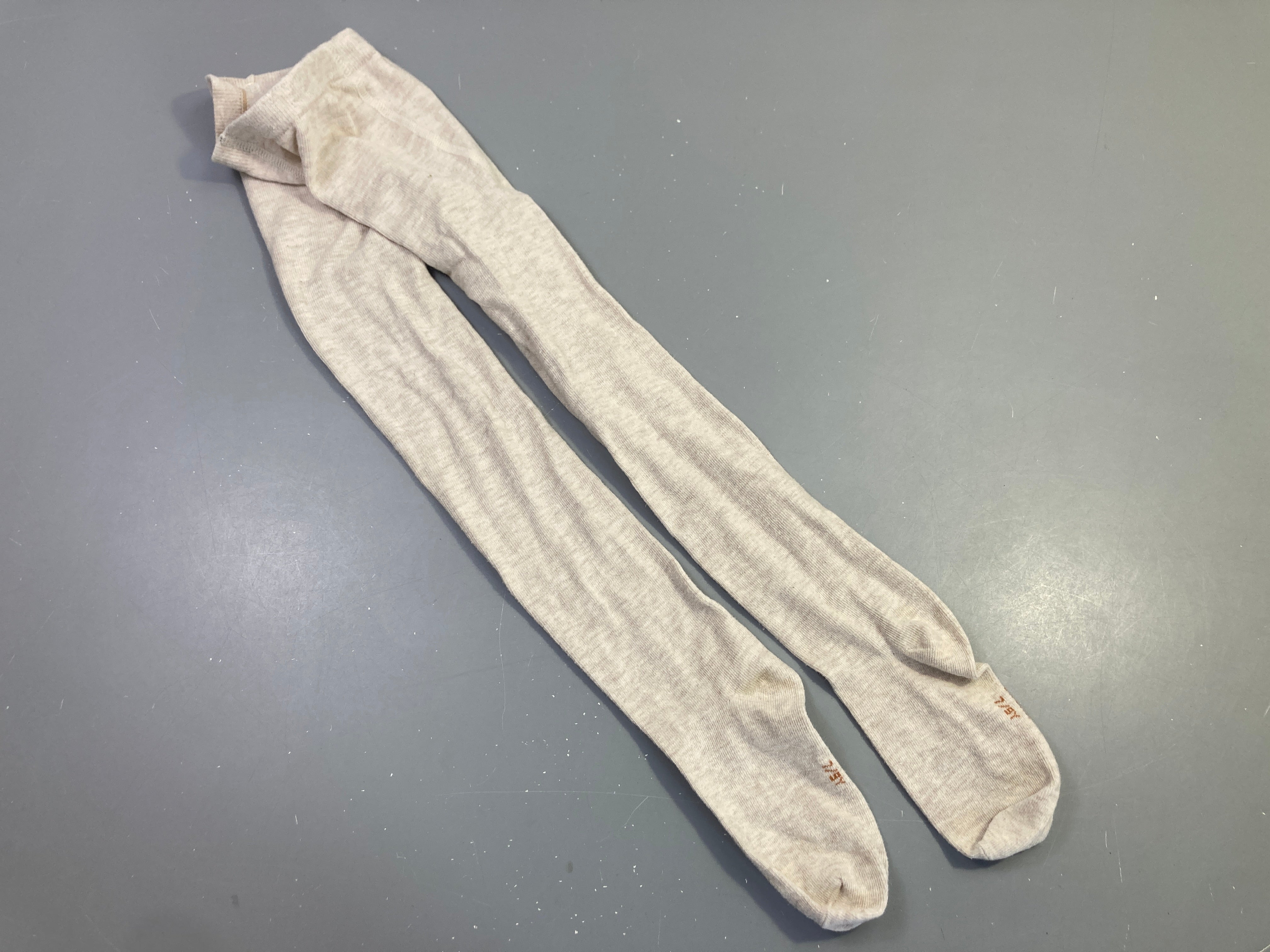 Collants beige chiné