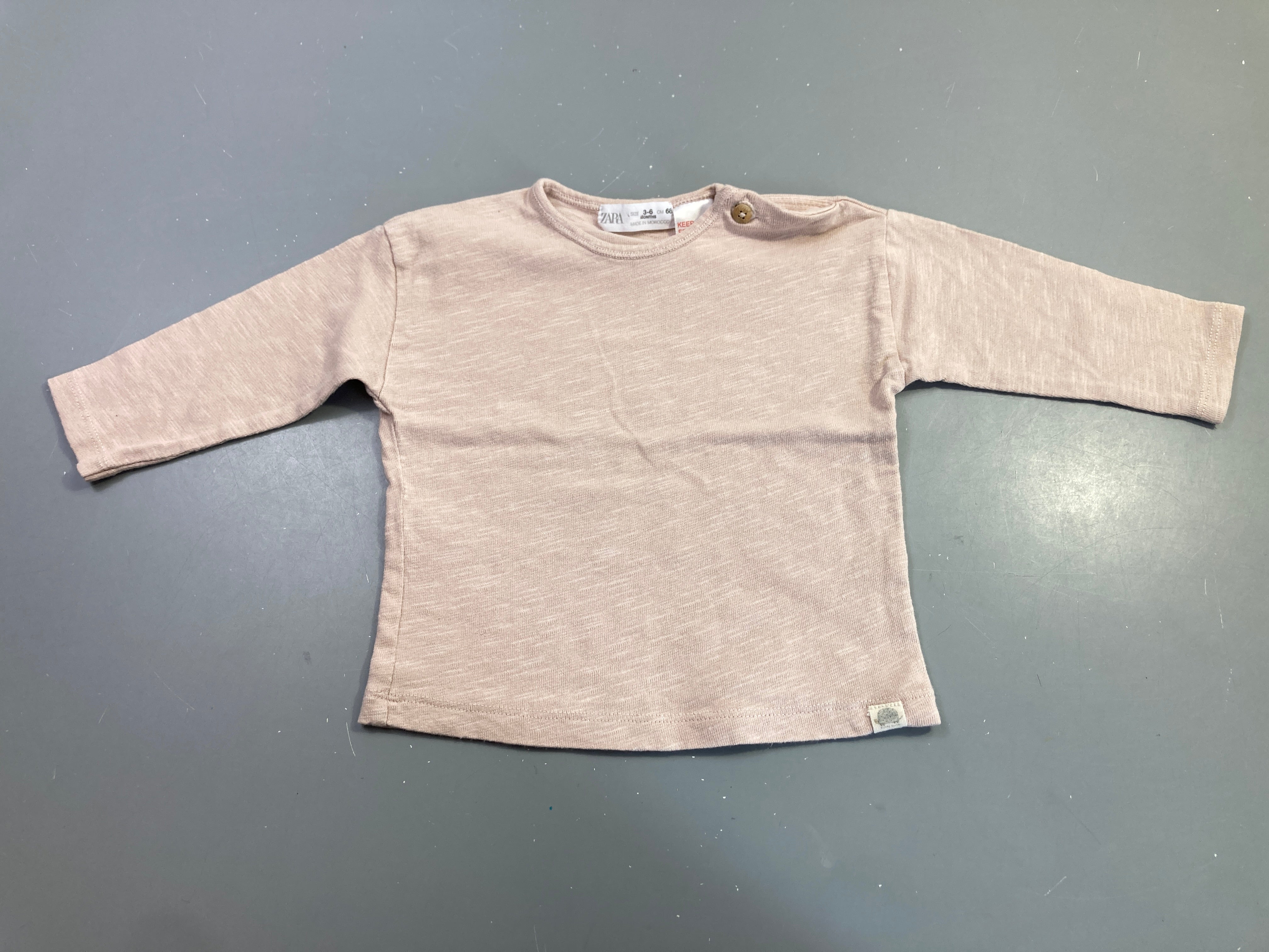 T-shirt m.l rose pâle chiné