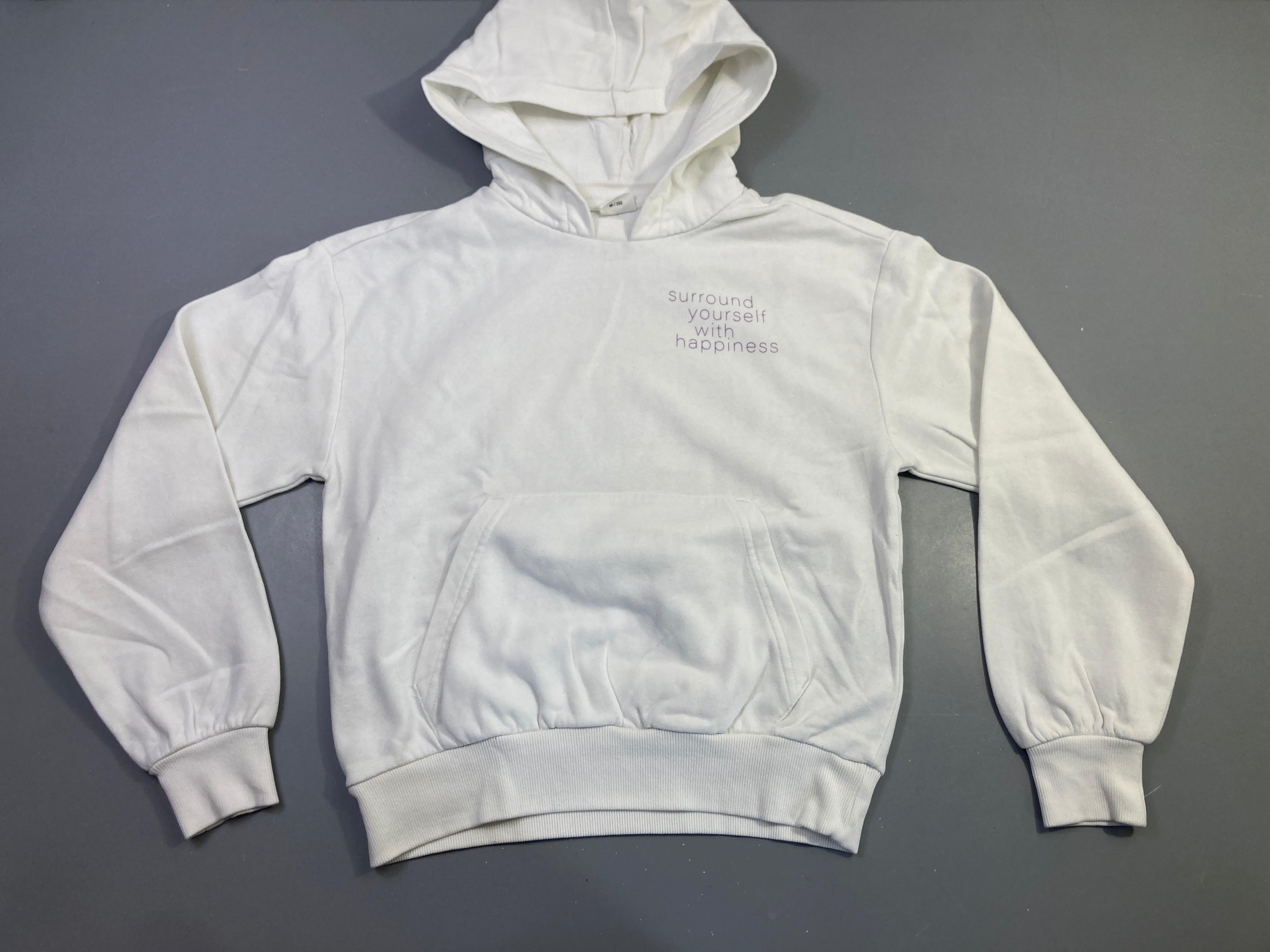 Sweat capuche blanc surround yourself