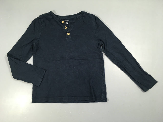 T-shirt m.l bleu foncé boutons, moins cher chez Petit Kiwi