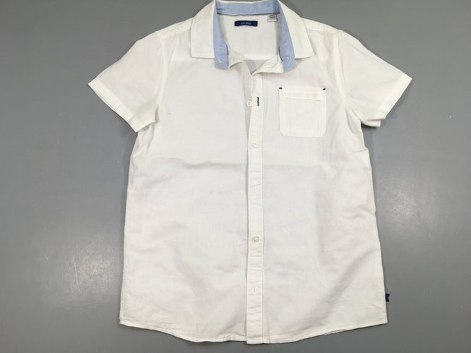 Chemise m.c blanche, moins cher chez Petit Kiwi