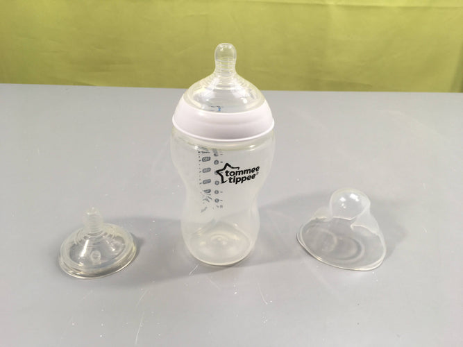 Biberon 340ml avec 2 tétines, moins cher chez Petit Kiwi