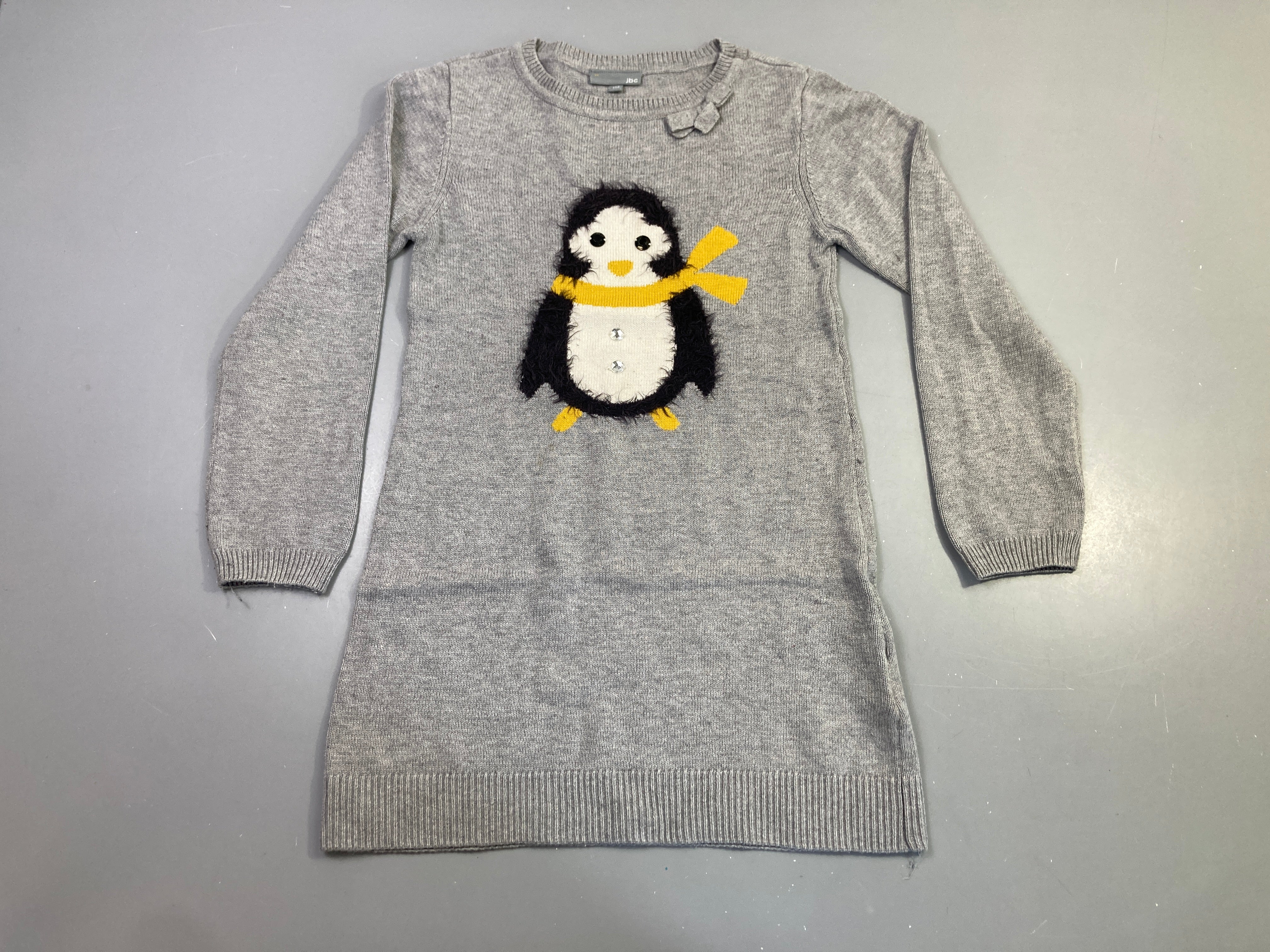 Robe pull grise pingouin