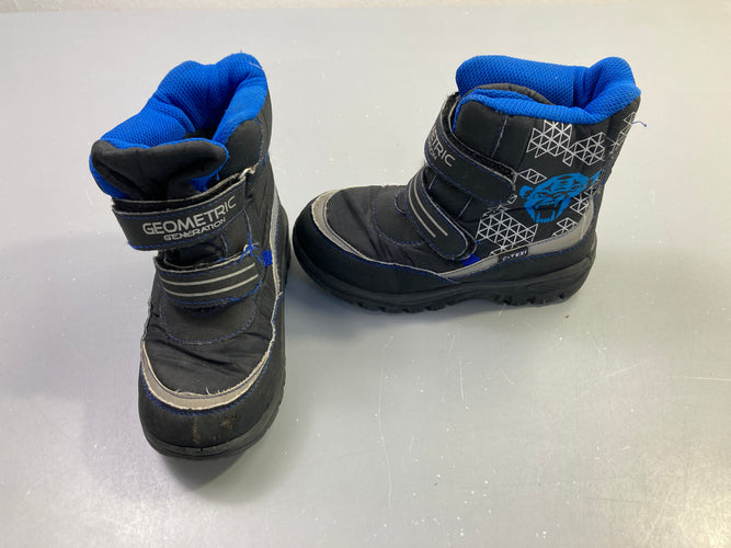 Bottes de neige noires scratch tigre, Geometric Generation, moins cher chez Petit Kiwi