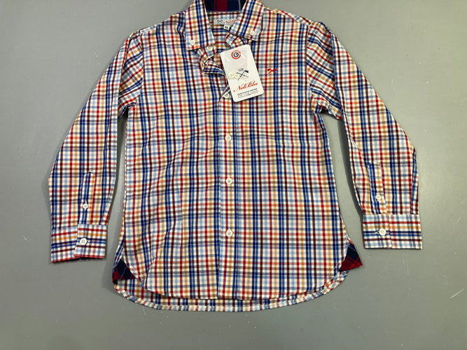 NEUF Chemise ml vichy multicolore, NelBlu, moins cher chez Petit Kiwi