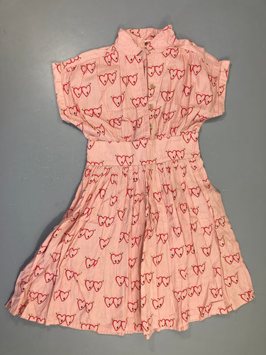 Robe m.c rose coeurs, moins cher chez Petit Kiwi