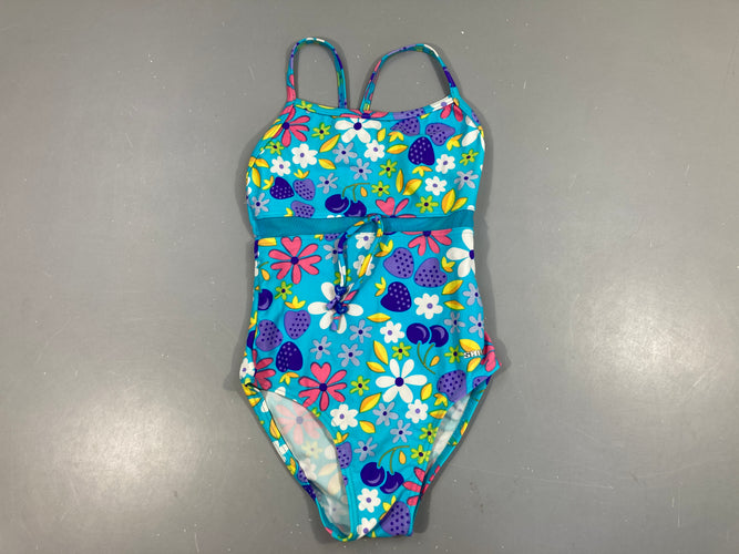 Maillot bleu fleurs, Shiwi, moins cher chez Petit Kiwi