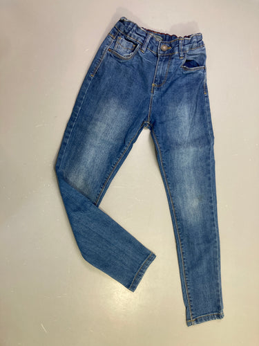 Jeans slim bleu délavé, moins cher chez Petit Kiwi