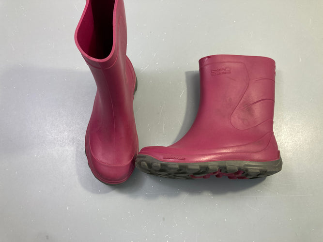 Bottes de pluie roses Solognac, moins cher chez Petit Kiwi