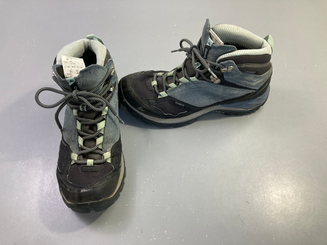 Chaussures de randonnée montantes grises vertes, moins cher chez Petit Kiwi
