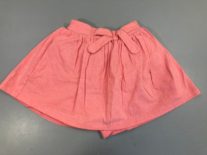 Jupe/short molleton rose flammé, moins cher chez Petit Kiwi