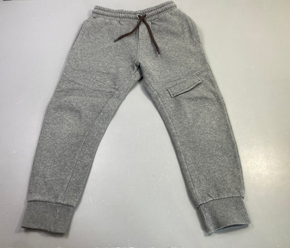 Pantalon training gris chiné poche, bouloché, moins cher chez Petit Kiwi