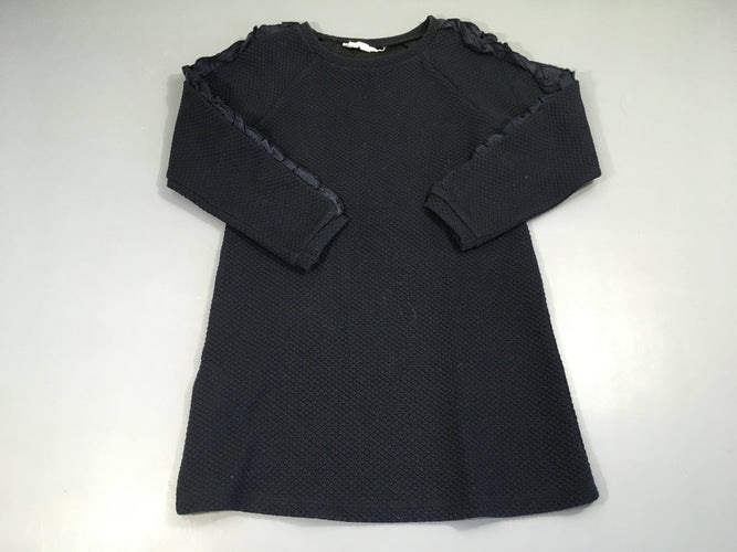 Robe sweat m.l texturée bleu marine, moins cher chez Petit Kiwi