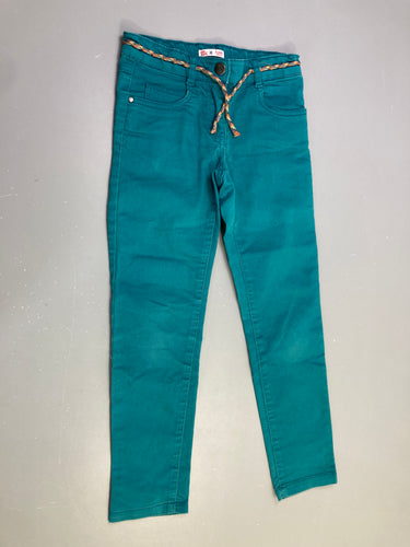 Pantalon vert émeraude skinny, moins cher chez Petit Kiwi
