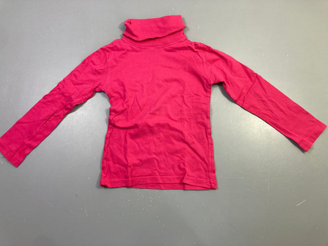 T-shirt m.l fuchsia col roulé, moins cher chez Petit Kiwi