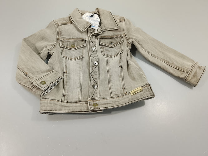 NEUVE Veste en jean grise Moodstreet, moins cher chez Petit Kiwi