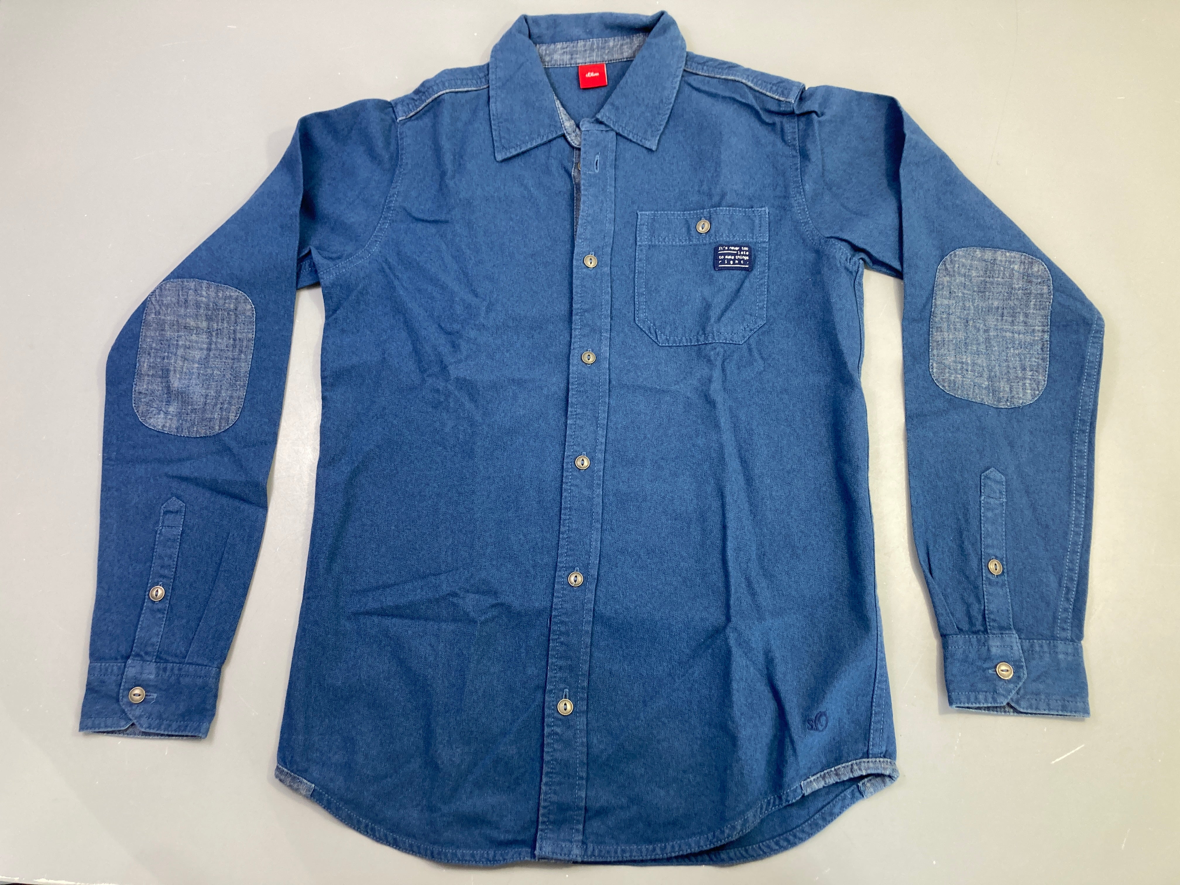 Chemise m.l denim coudières chambray