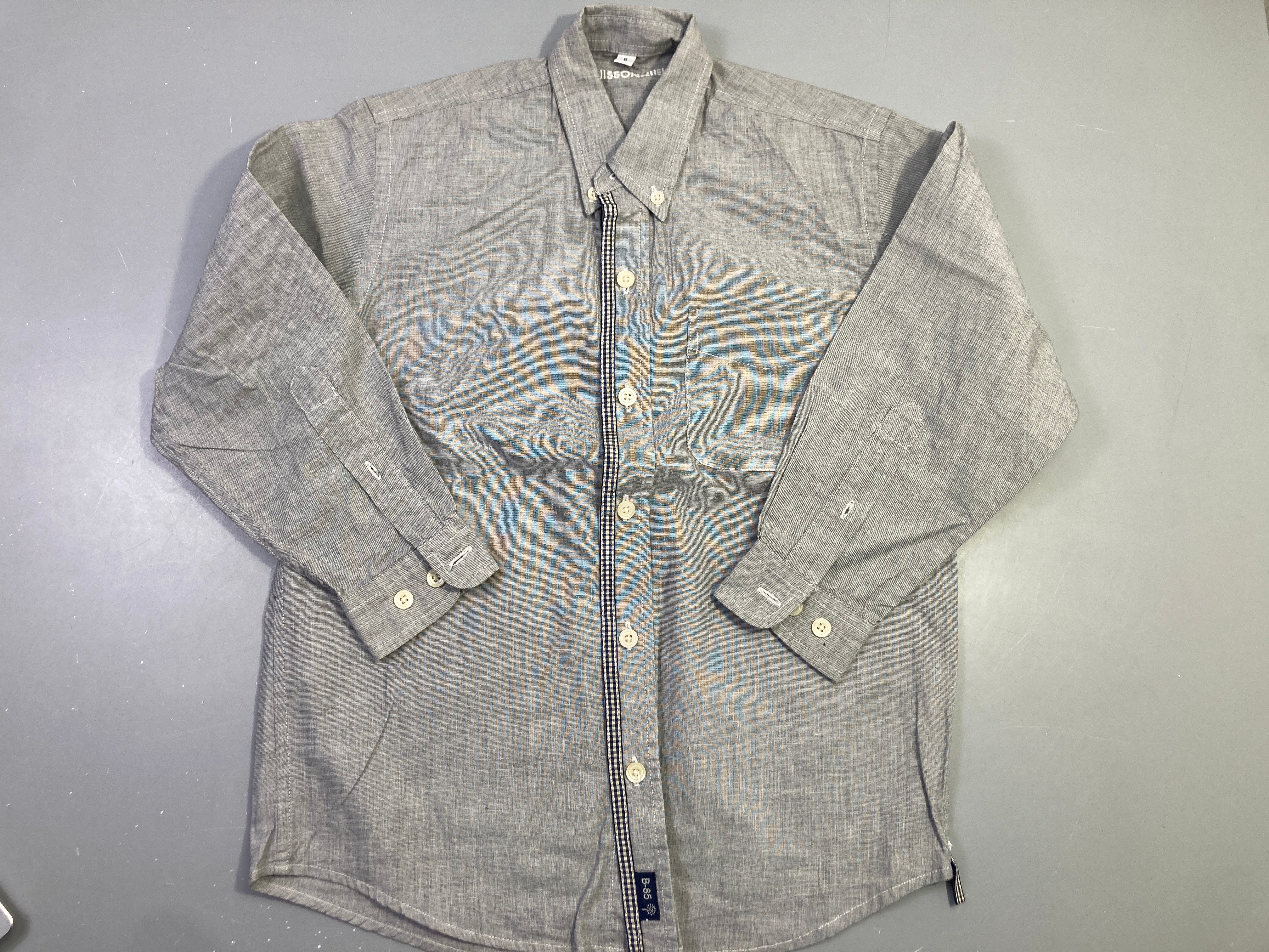 Chemise m.l gris clair chiné