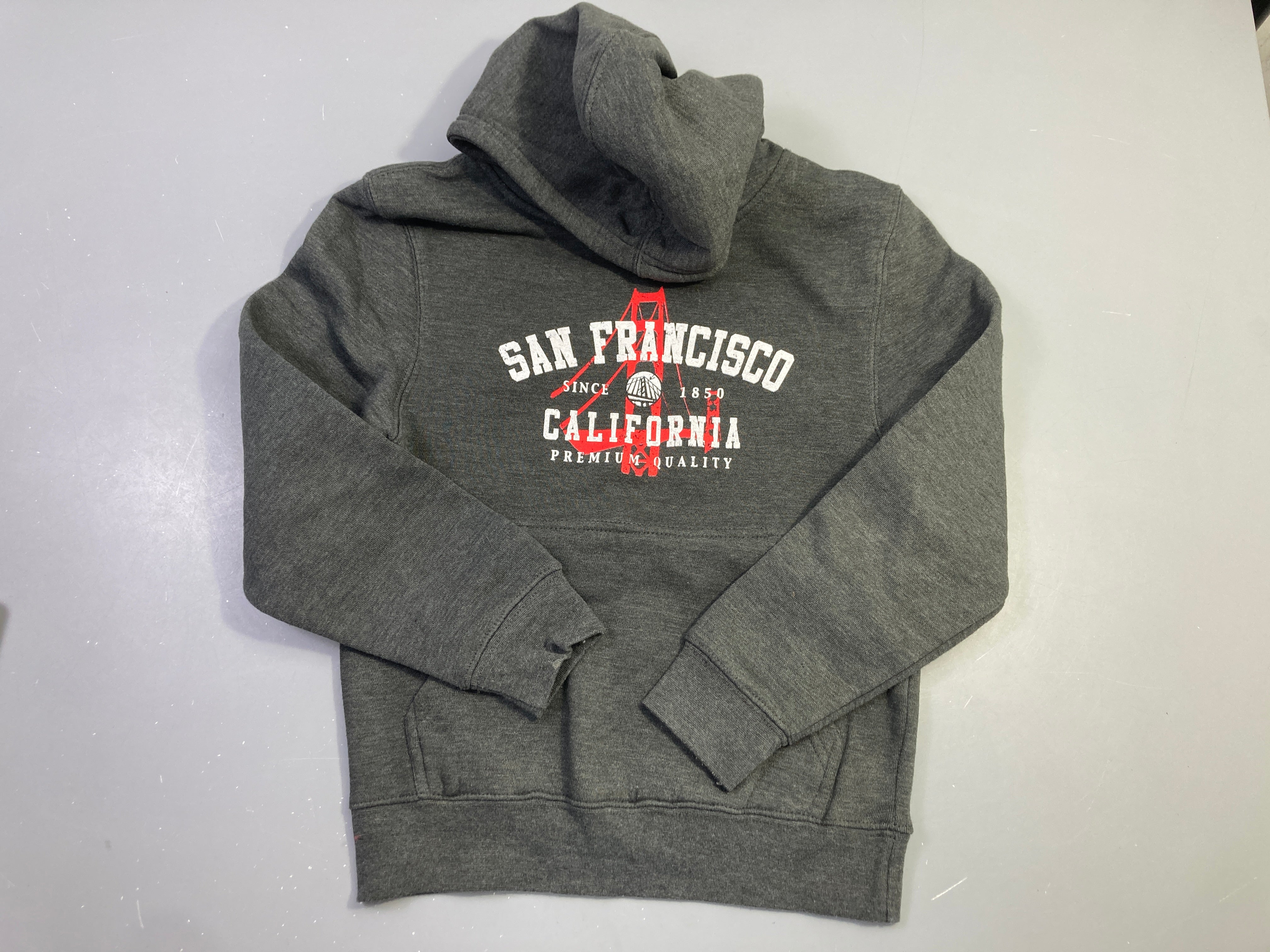 Sweat  à capuche gris foncé , san francisco, Lane seven apparel