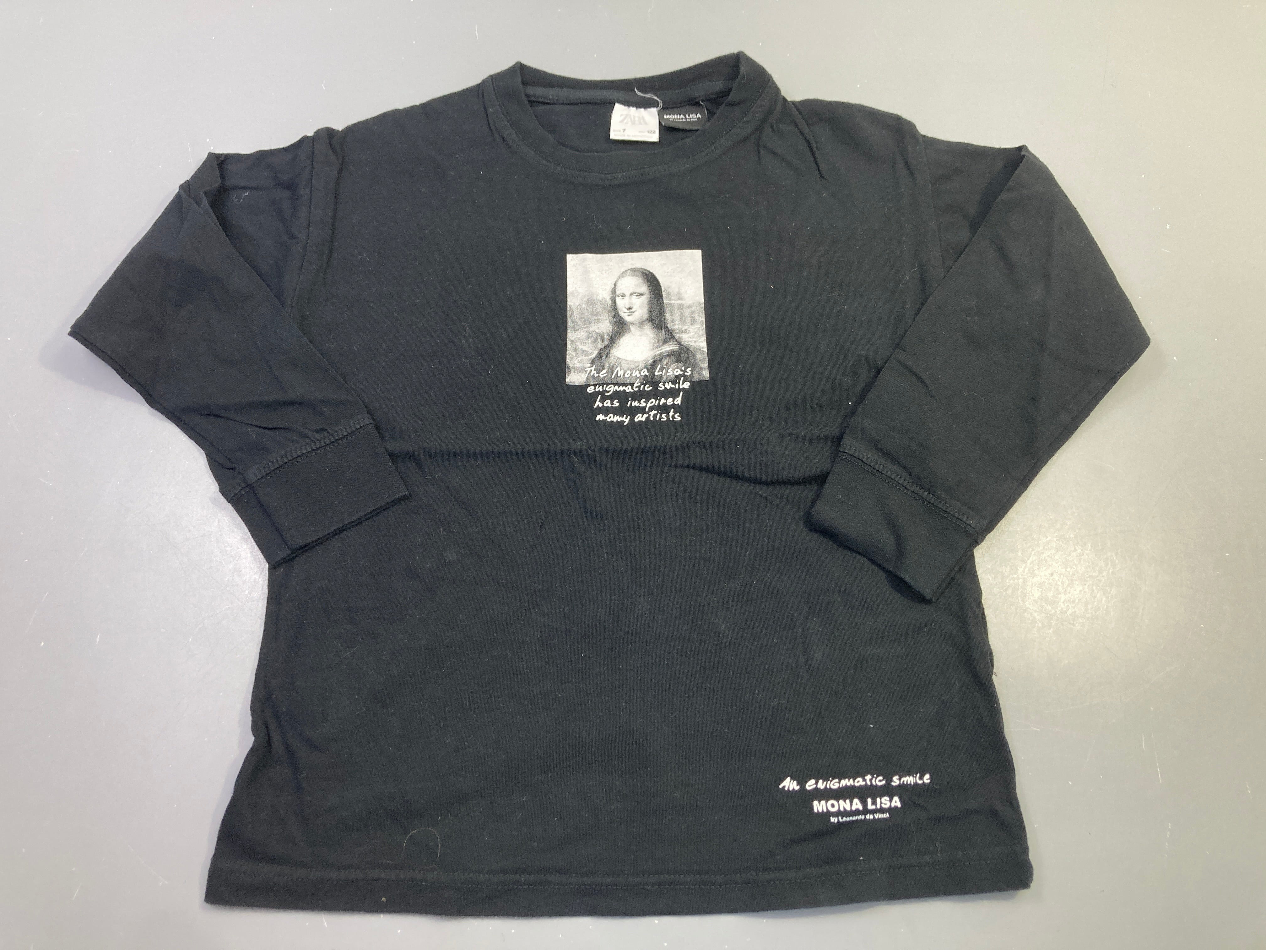 T-shirt m.l noir, mona Lisa