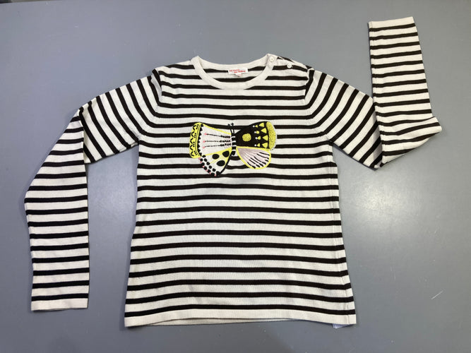 Pull écru Papillon texturé, moins cher chez Petit Kiwi