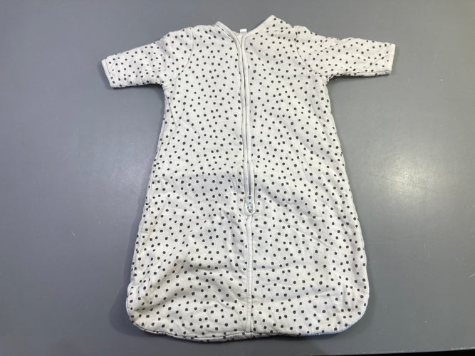 Gigoteuse s.m écrue à pois noirs 70cm Tirette gondolée, moins cher chez Petit Kiwi