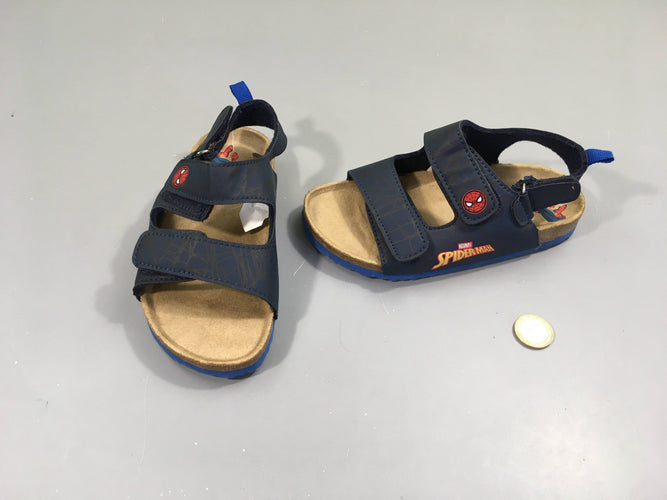 Sandales scratchs bleues Spiderman, 28, moins cher chez Petit Kiwi