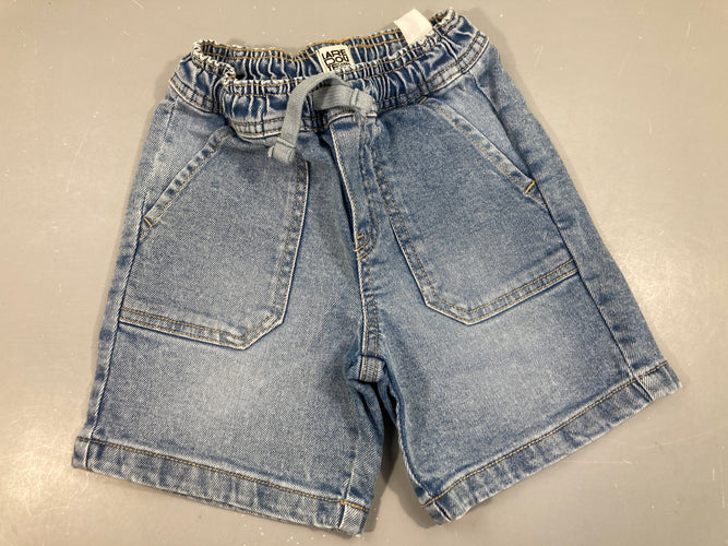 Bermuda en jean taille élastique, moins cher chez Petit Kiwi
