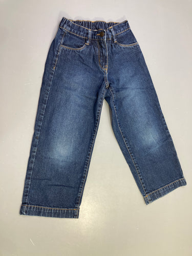 Jeans wide leg, se porte court, moins cher chez Petit Kiwi
