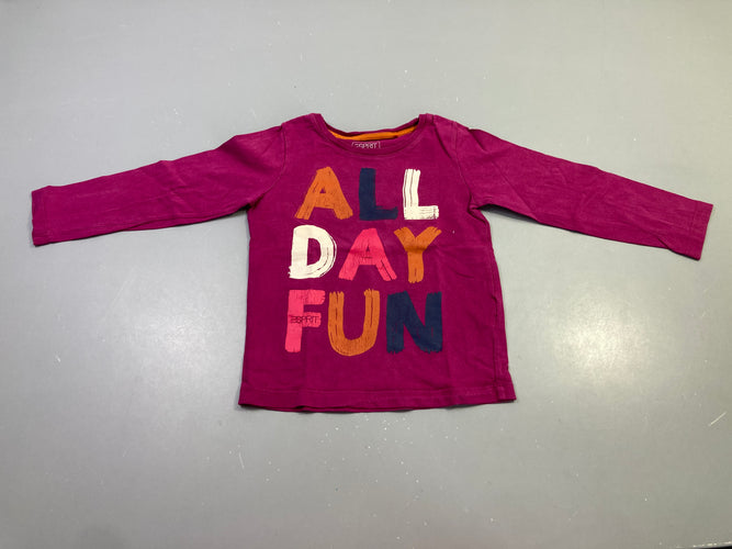 T-shirt m.l rose "All Day Fun", moins cher chez Petit Kiwi