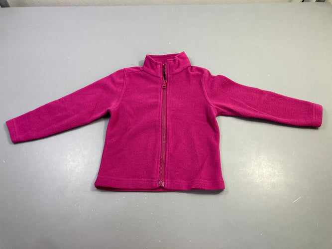 Polar zippée fuchsia, moins cher chez Petit Kiwi