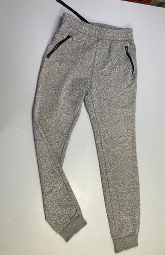 Pantalon jogging gris chiné zips, moins cher chez Petit Kiwi