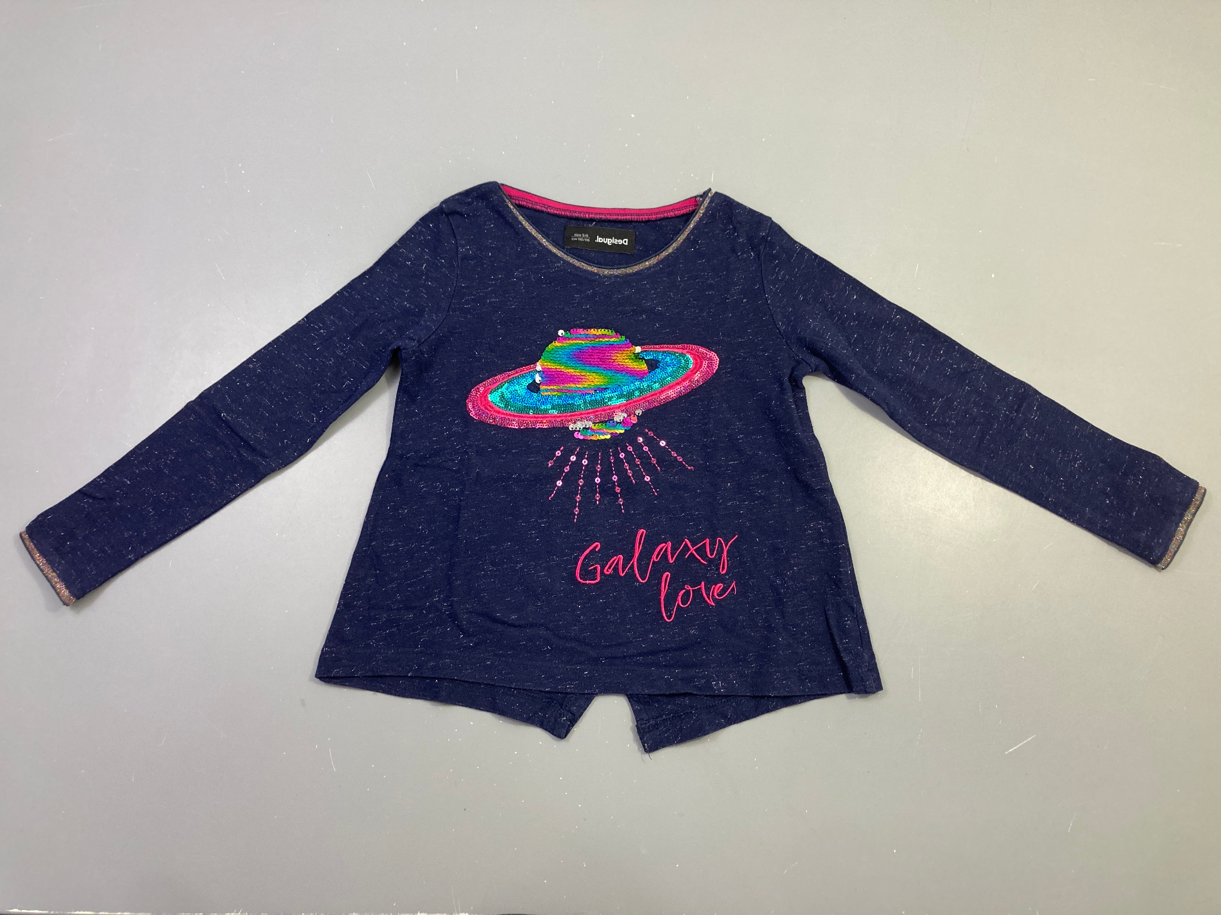 T-shirt m.l marine chiné 