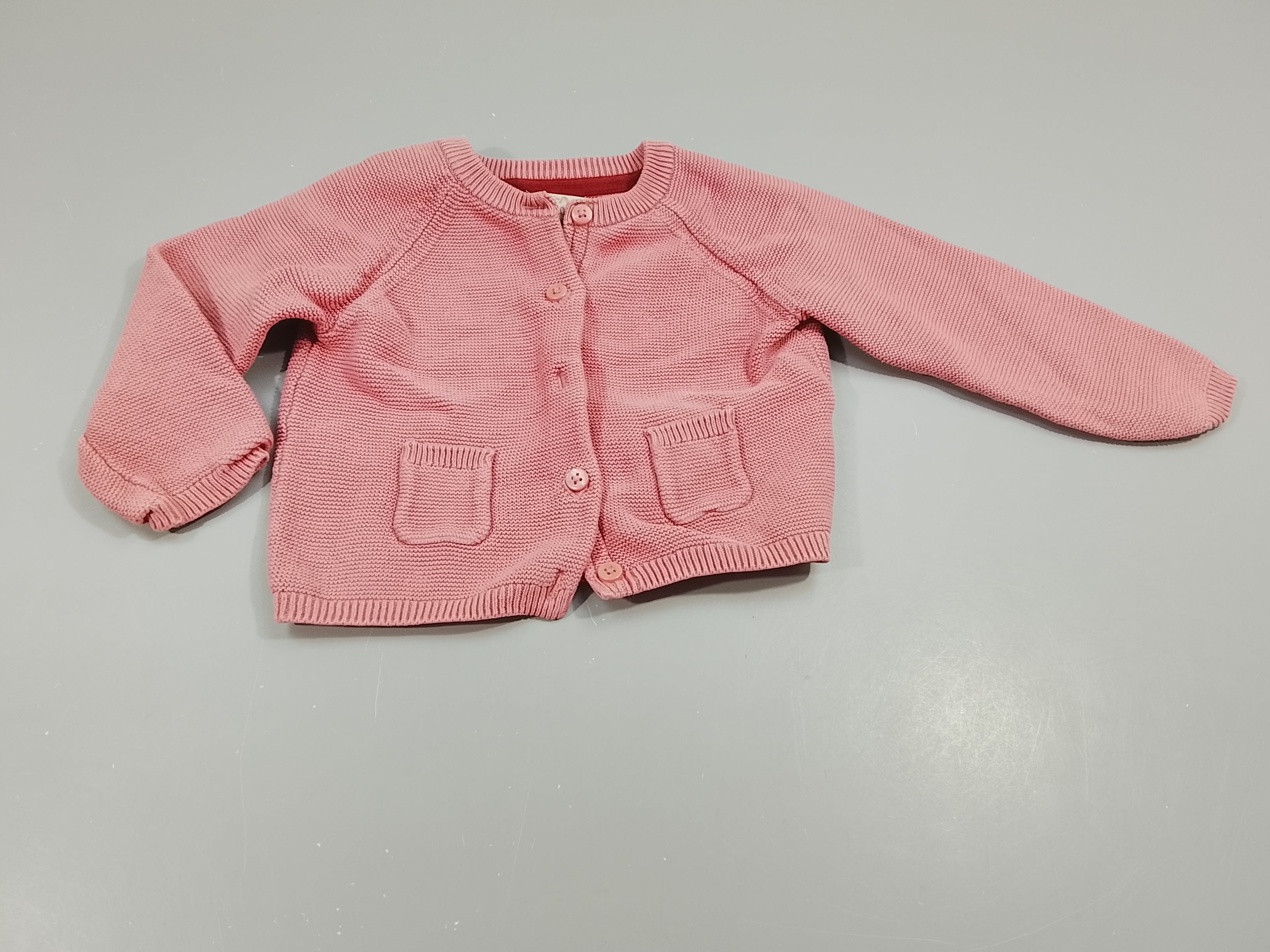 Gilet tricot rose