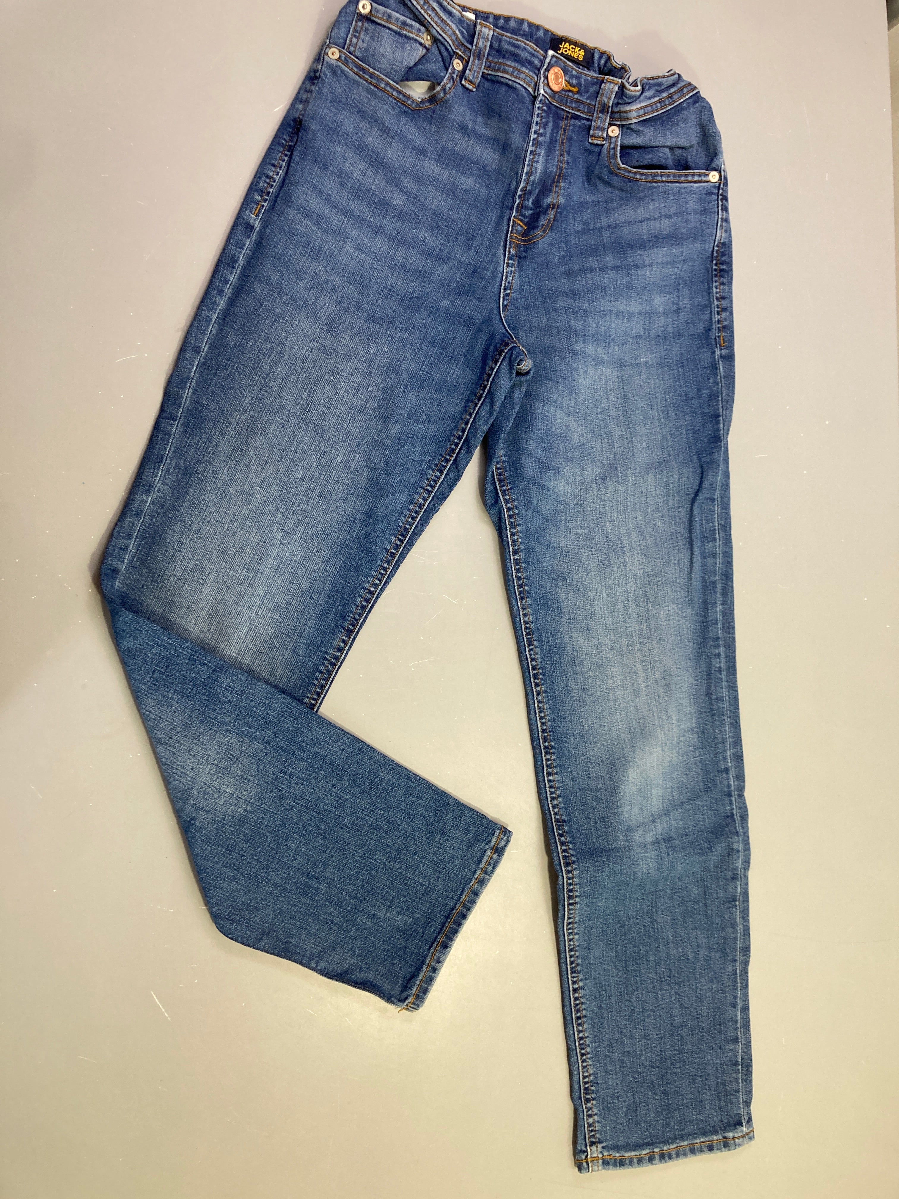 Pantalon jean bleu droit
