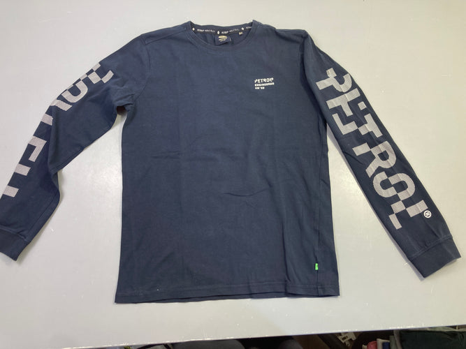 T-shirt m.l bleu marine logo, moins cher chez Petit Kiwi