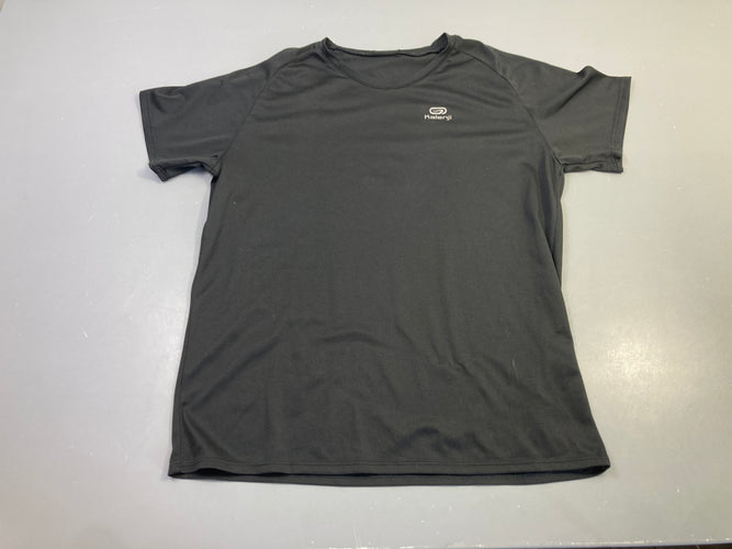 T-shirt m.c noir sport Kalenji (tailel estimée), moins cher chez Petit Kiwi
