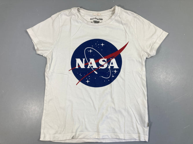 T-shirt m.c blanc Nasa Légèrement bouloché, moins cher chez Petit Kiwi