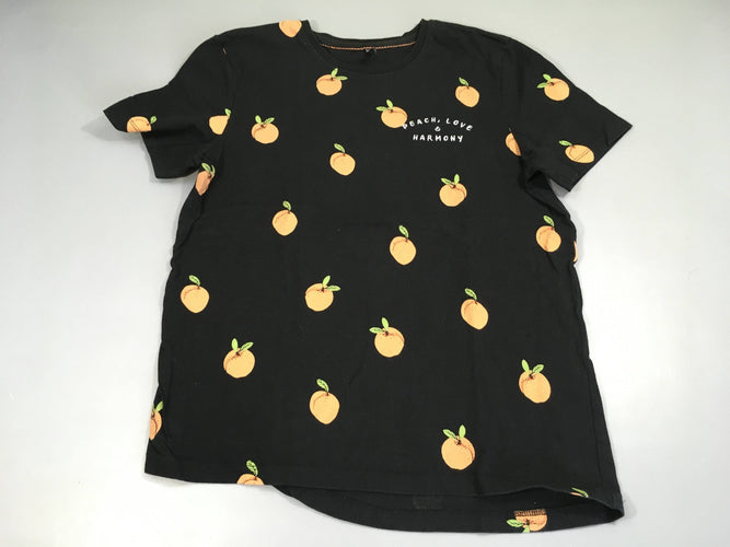 T-shirt m.c noir pêches, moins cher chez Petit Kiwi