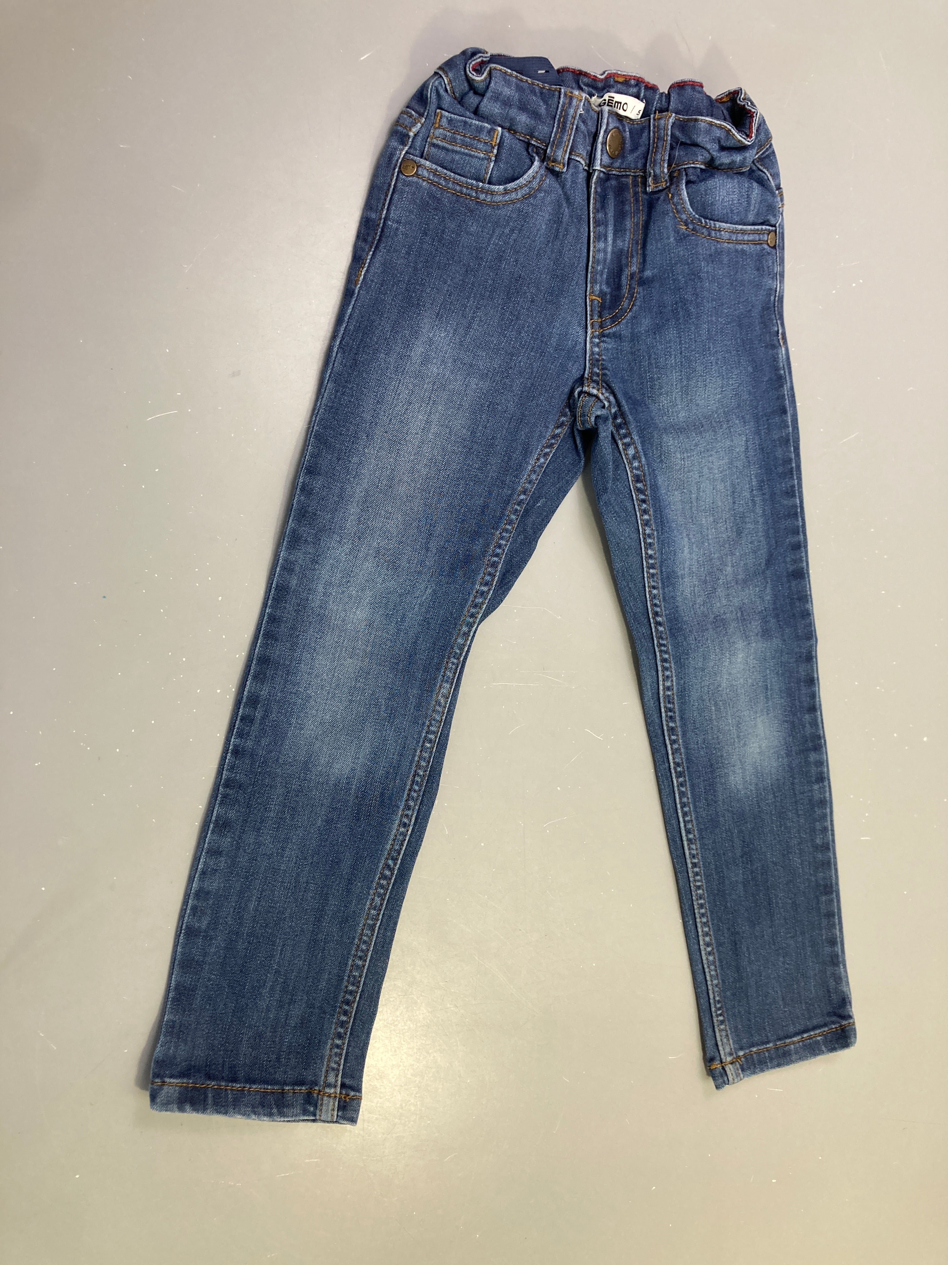 Pantalon jean bleu droit