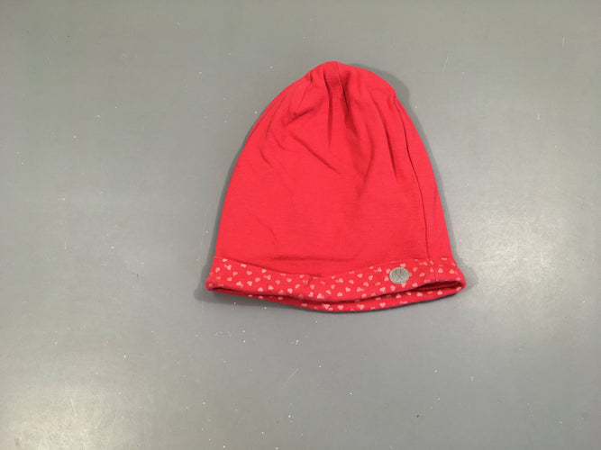 Bonnet jersey rose bord coeurs 8-14a, moins cher chez Petit Kiwi