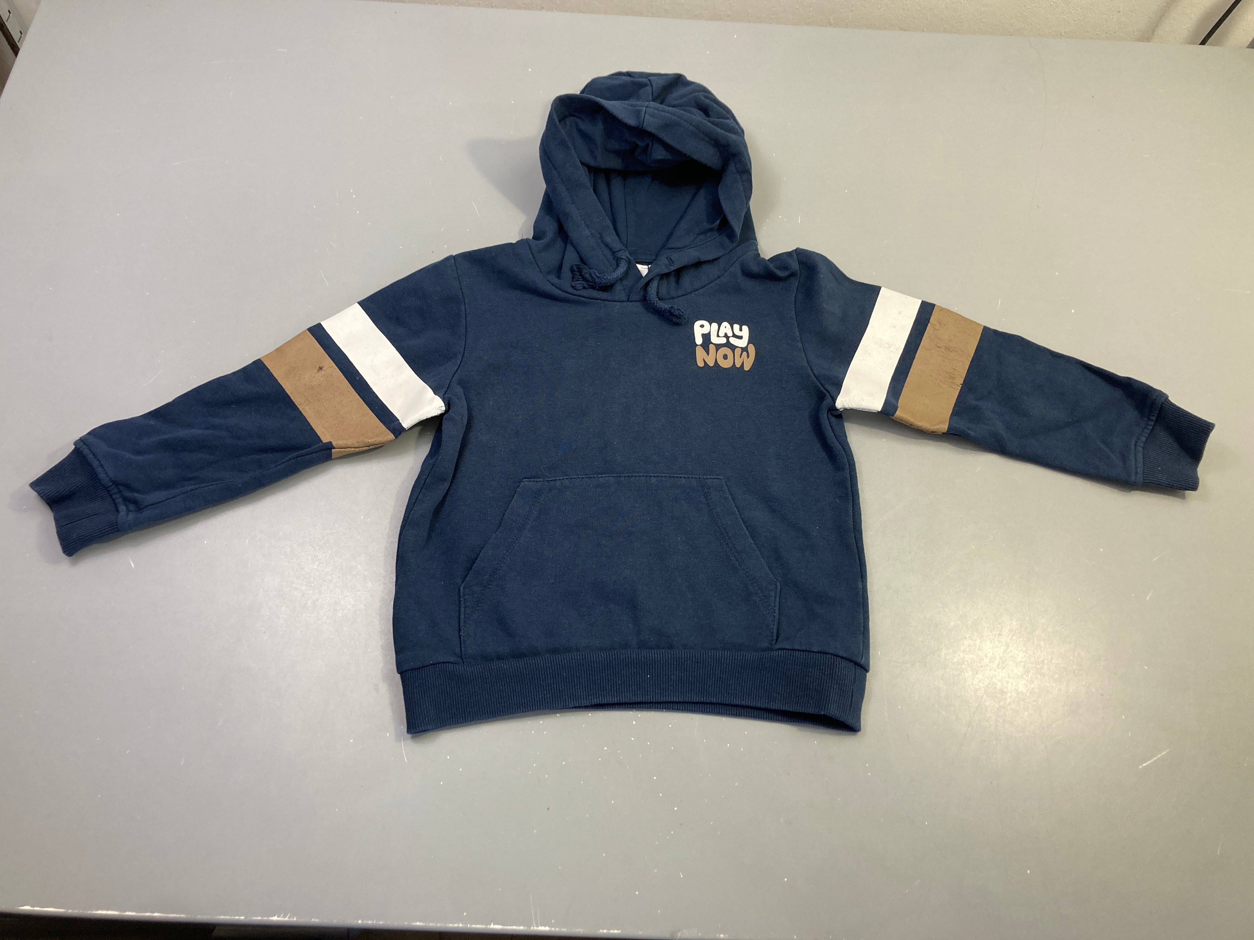Sweat capuche bleu marine play now