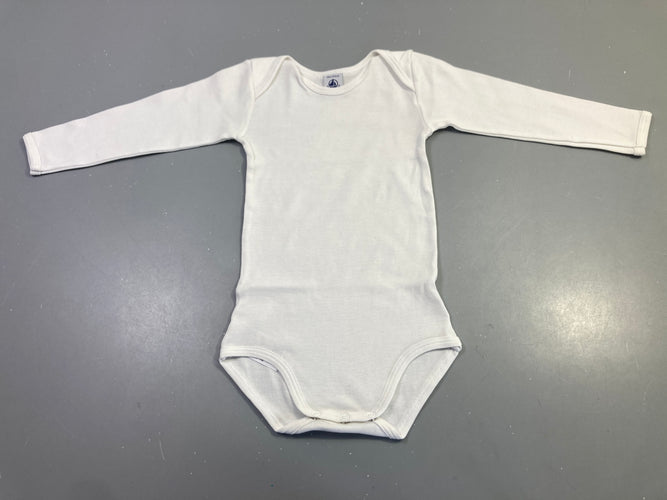 Body m.l blanc uni, moins cher chez Petit Kiwi