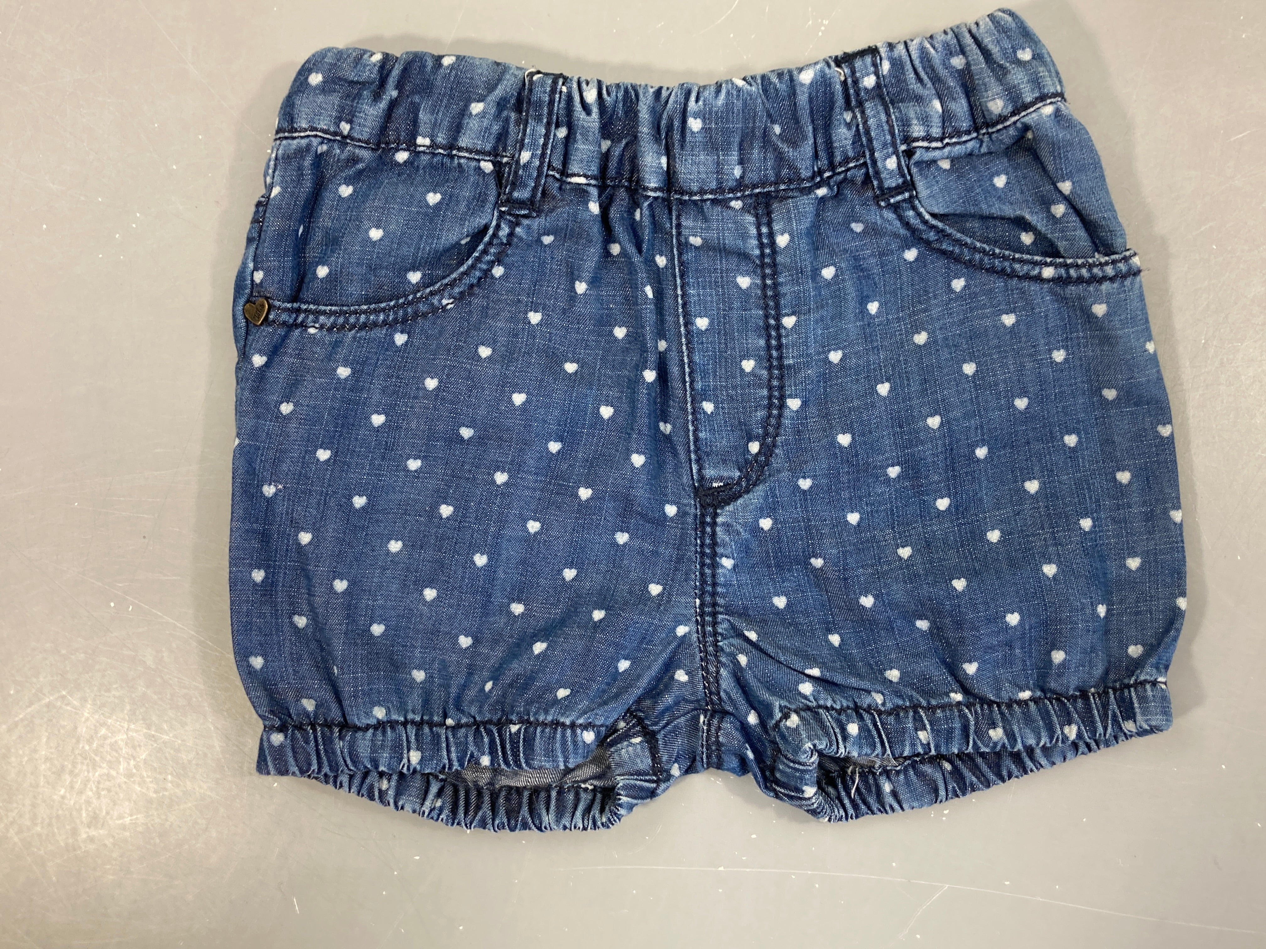 Short bloomer denim pois