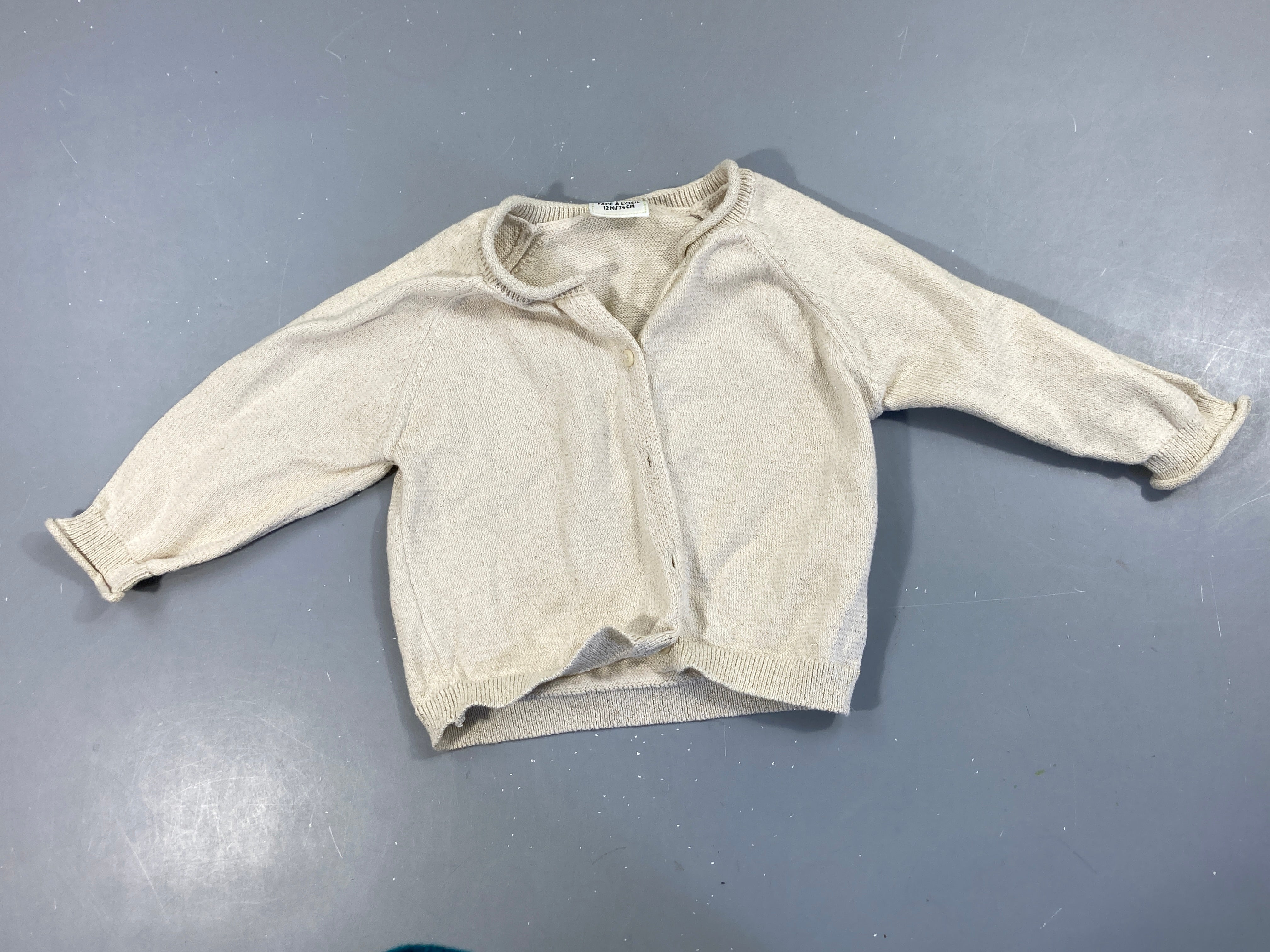 Gilet beige irisé