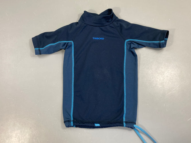 T-shirt m.c anti-un anti-froid bleu marine, Tribord, moins cher chez Petit Kiwi